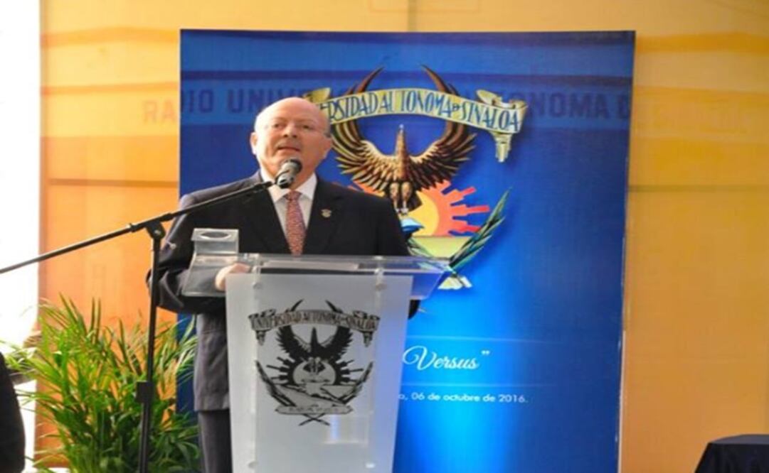 Juan Eulogio Guerra Liera, rector de la máxima casa de estudios dijo que desconoce los pormenores del homicidio (Foto: Vía: Facebook Universidad Autonoma de Sinaloa)