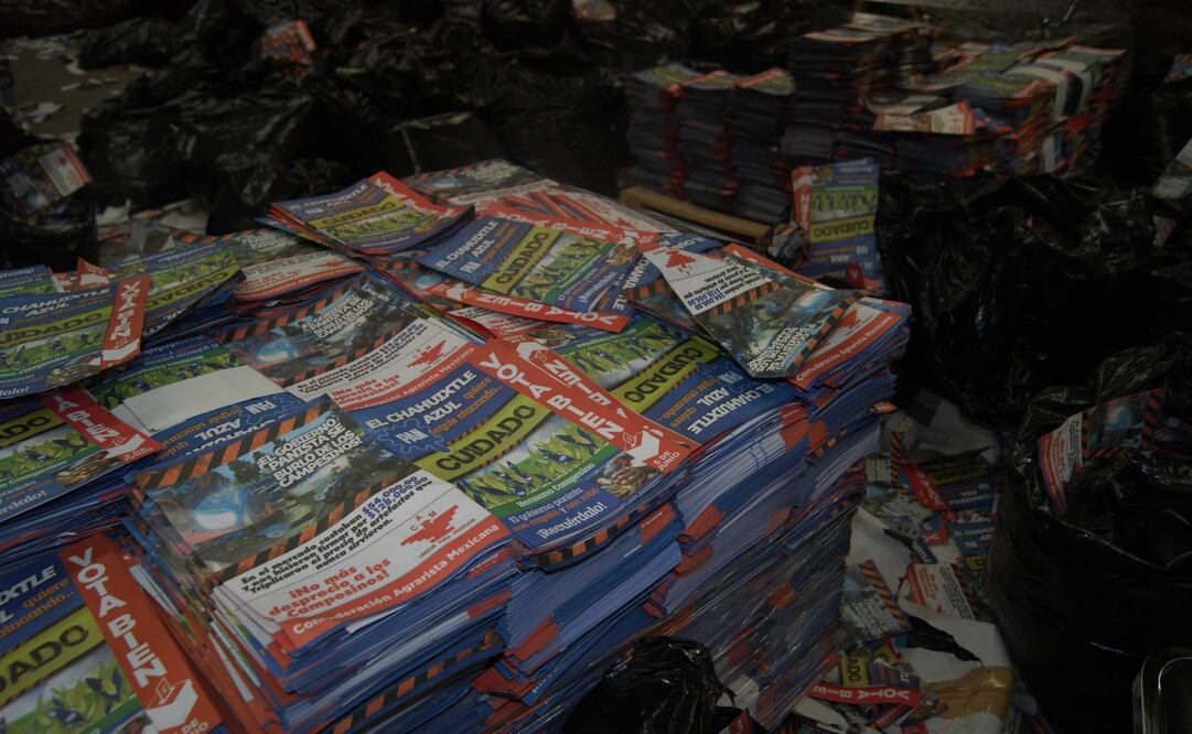 Aseguran presunta propaganda del PRI contra gobierno de Puebla