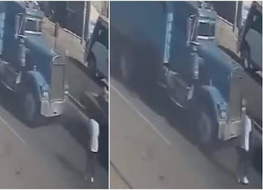 VIDEO: Hombre presuntamente se lanza al paso de camión de carga; murió atropellado en Hidalgo