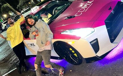 Luisito Comunica convierten auto deportivo en taxi de la CDMX