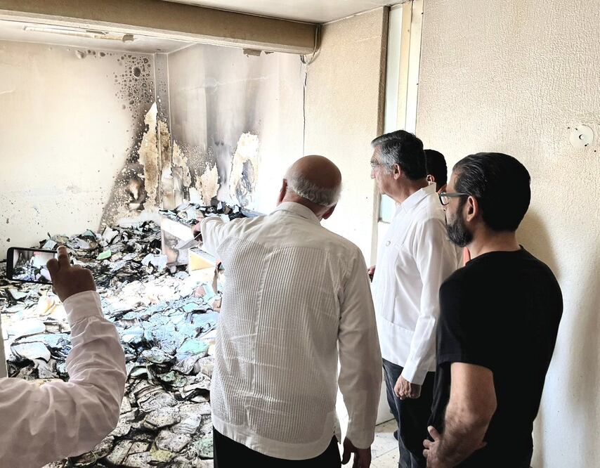 Américo Villarreal visitó el Hospital General “Dr. Norberto Treviño Zapata”. Foto: Especial