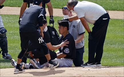 Pitcher de los Yankees es dado de alta tras recibir fuerte pelotazo