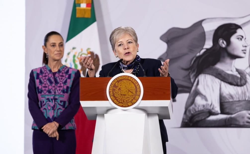 La titular de Semarnat, Alicia Bárcena, en la “Mañanera del Pueblo” del 16 de julio de 2026 en Palacio Nacional. Foto: Hugo Salvador/ EL UNIVERSAL