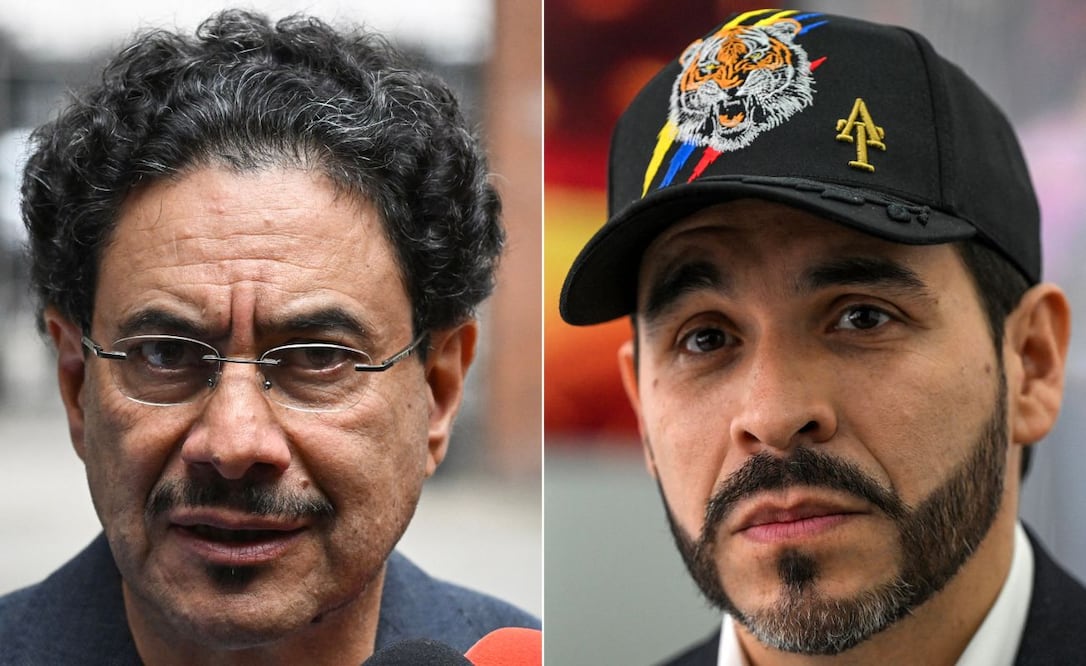 Los candidatos Iván Cepeda (izq.) y Abelardo de la Espriella, que se disputarán la segunda vuelta de las elecciones en Colombia. (31/05/26) Foto: AFP