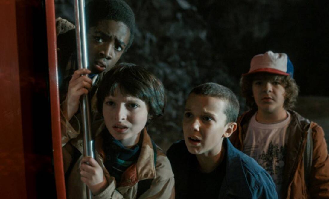 El elenco de la serie "Stranger Things" en su primer temporada. FOTO: Netflix.