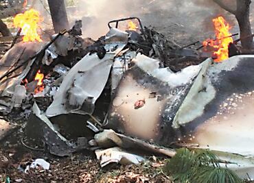 Cae avioneta en Atizapán; mueren 2