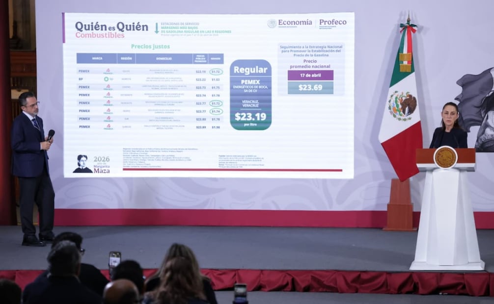 Iván Escalante, titular de Profeco, informa sobre los precios del diésel y la estratagia para acordar precios accesibles. Foto: Fernanda Rojas / EL UNIVERSAL