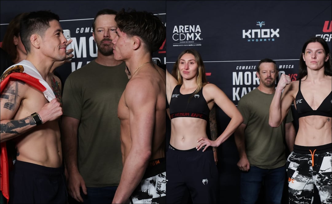 Brandon Moreno, David Martínez y Regina Tarín superaron la báscula y encabezan la cartelera de UFC en México / FOTOS: Carlos Mejía - EL UNIVERSAL