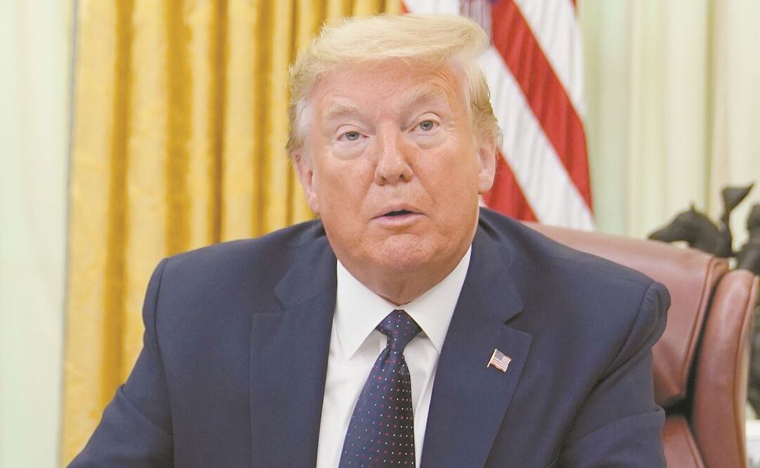 Si hoy fueran las elecciones, Donald Trump recibiría 42.5% de los votos, mientras que Joe Biden obtendría 48.5%, según cálculos. Foto: EVAN VUCCI. AP