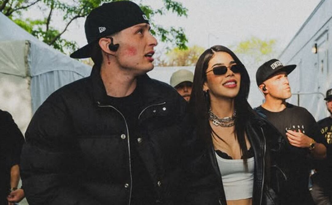 Peso Pluma y Kenia Os presumen su romance. Foto: Instagram oficial.