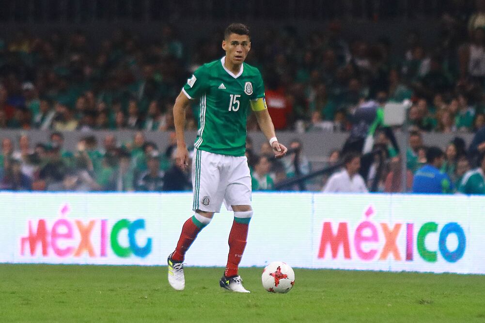 Imago7. Héctor Moreno durante el juego entre México y Estados Unidos en el estadio Azteca