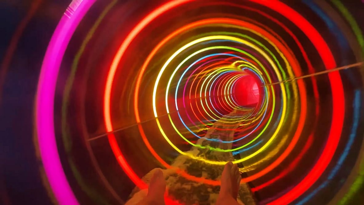 The Blaster es el tobogán más largo que está en el mar. Imagen: captura de Bubbies Adventures en Youtube