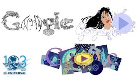 Estos son algunos Doodles de personajes famosos 