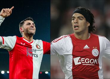 Santiago Giménez, cerca de romper récord histórico de Luis Suárez en la Eredivisie