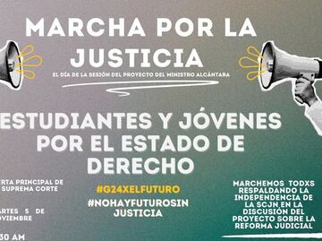 Reforma judicial: JUDEF y estudiantes convocan a marcha; será cuando se discuta proyecto del ministro González Alcántara