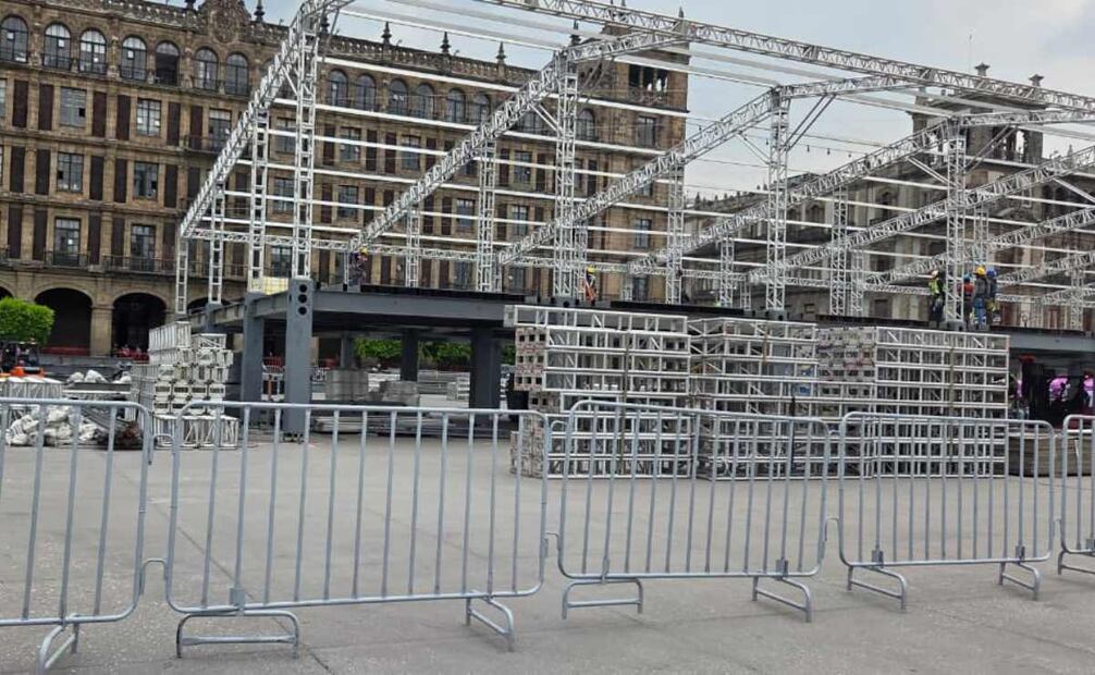 Alistan FIFA Fan Fest del Mundial 2026 en el Zócalo; esperan hasta 55 mil asistentes diarios en CDMX.
Foto: Frida Sánchez