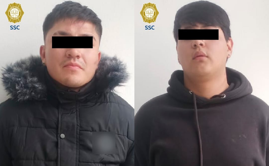 Caen dos hombres por presunta extorsión a dos locatarios en la alcaldía Álvaro Obregón.
Foto: Especial.