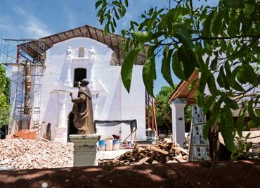 A un año del fin del sexenio, Juchitán espera reconstrucción de patrimonio cultural dañado en terremoto de 2017