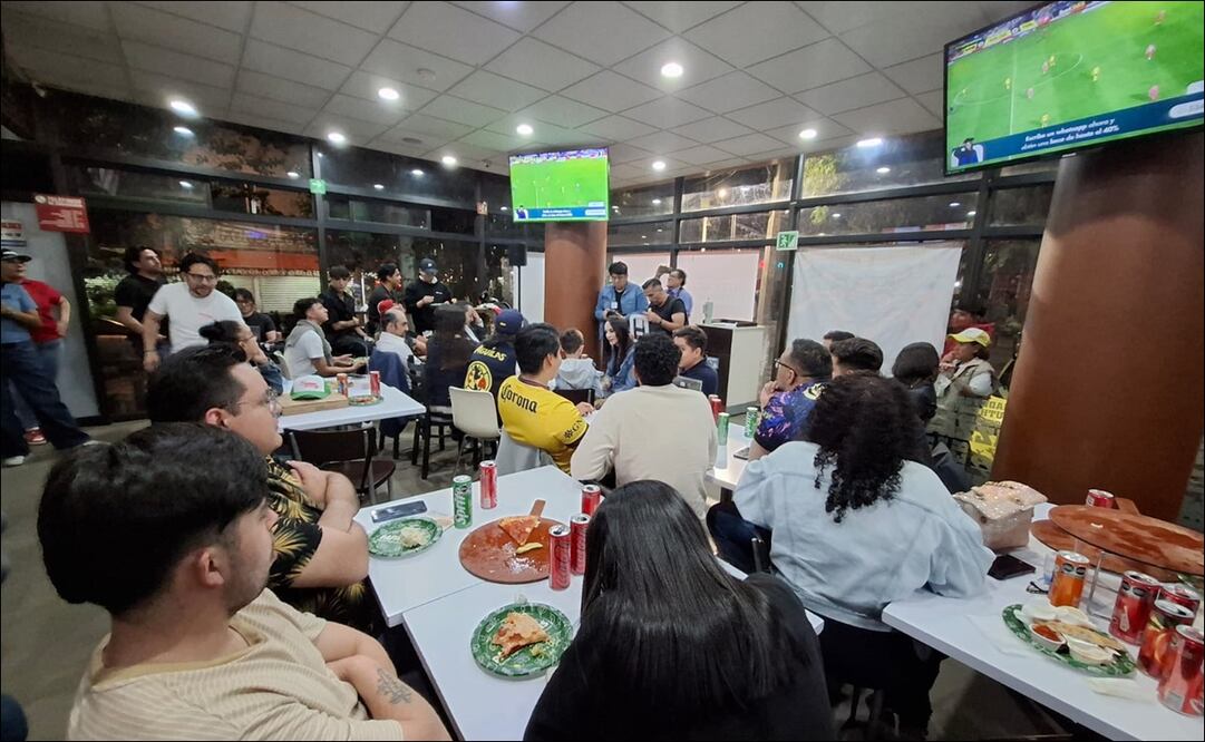 Gran ambiente se vivió al sur de la CDMX en la Tribuna Papa John's durante la Final América vs Toluca. FOTO: Agustín Elías | EL UNIVERSAL