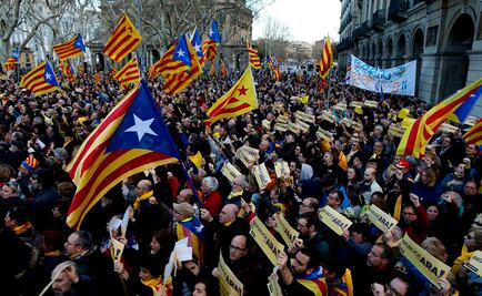 Se movilizan en Barcelona a favor de la independencia de Cataluña