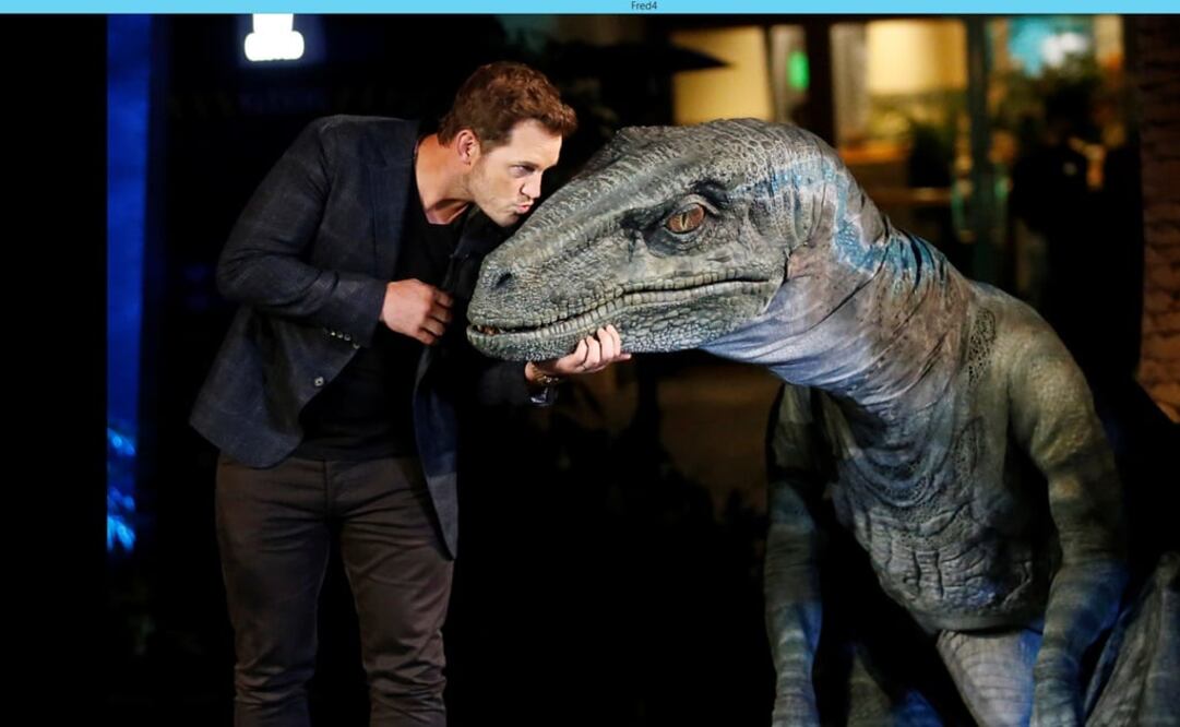 Gracias a los avances tecnológicos, varios dinosaurios animatrónicos tridimensionales son capaces de caminar por el parque, interactuar con los visitantes. En la foto Chris Pratt: Reuters
