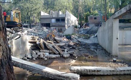 Continúan demoliciones en Bosque de Los Remedios