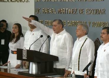 López Obrador asiste a toma de protesta de gobernador de Tabasco