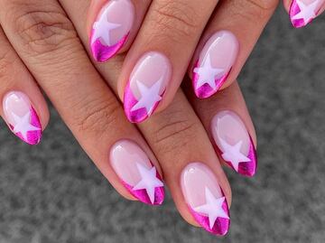 Diseños de uñas con estrellas que amarás
