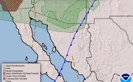 Alerta Protección Civil Sonora por ingreso de Frente Frío 14; pronostican nevadas en la zona montañosa