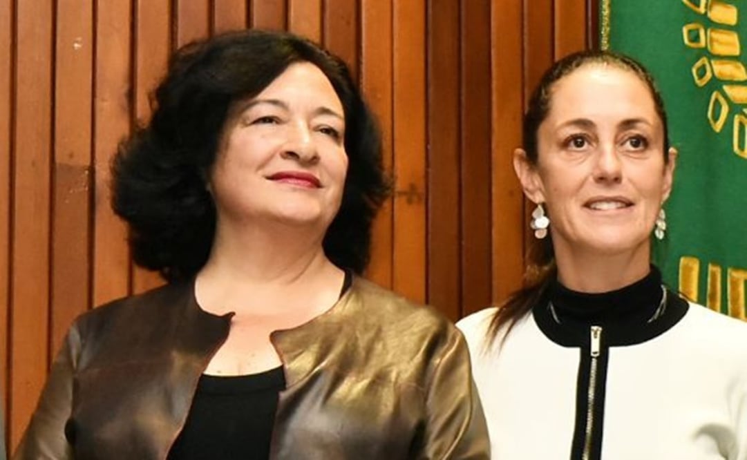 La nueva directora del STC (izq) fue presentada por la jefa de Gobierno electa (der). Foto: Especial
