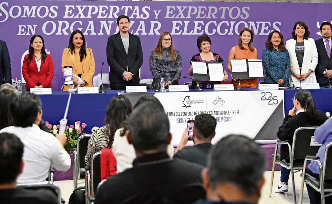 IECM y Talleres Gráficos informaron las cifras y características de la documentación que se imprimirá. Foto: Especial