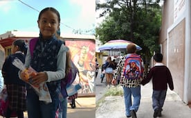 “Con miedo de que todo sea nuevo”; Mía y Dante, niños nacidos en pandemia, viven su primer día de clases
