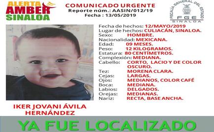 Localizan a niño después de 11 días en Culiacán