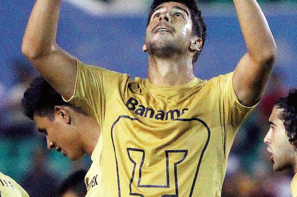 Eduardo Herrera hace poco hizo el gol 3 mil en la historia de Pumas (JACOB GARCÍA. JAM MEDIA)