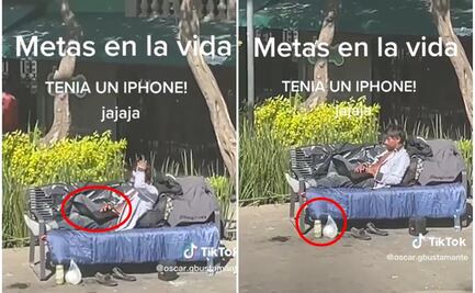 TikTok: Captan a vagabundo con iphone y laptop, usuarios teorizan su historia