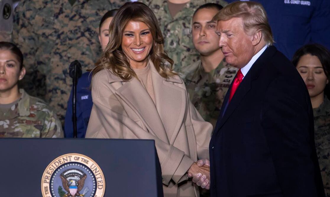 Melania Trump ha dicho en el pasado que es su esposo quien debe hablar (Foto: EFE)