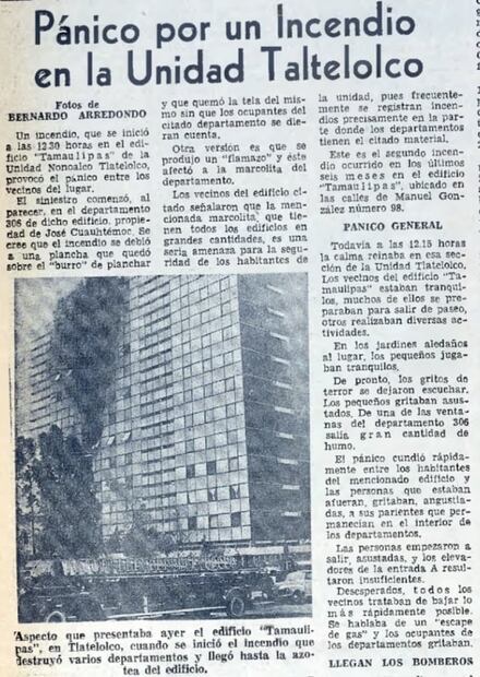 ¿Por qué se incendiaban las fachadas de la Unidad Tlatelolco?