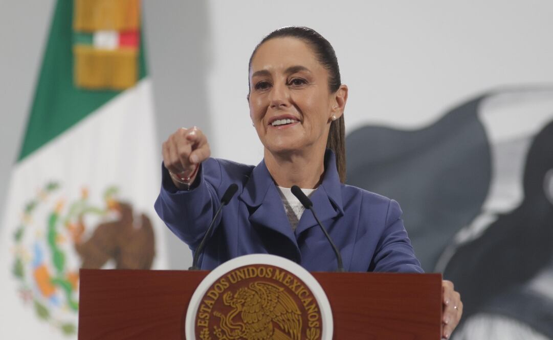 Claudia Sheinbaum en su conferencia matutina del 27 de junio de 2025. Foto: Carlos Mejía / EL UNIVERSAL