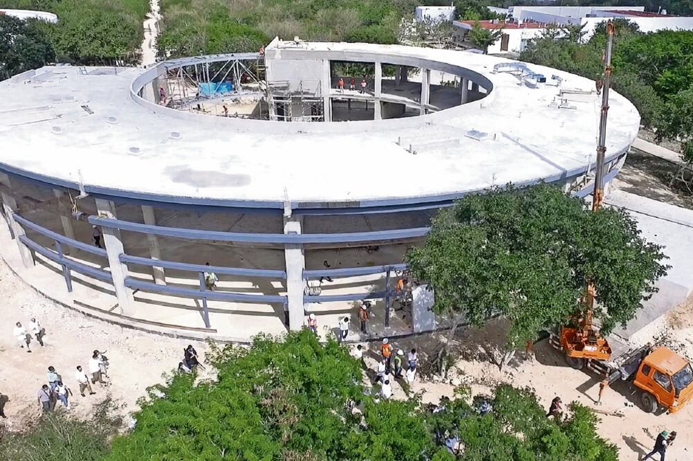 El Museo de las Ciencias del Cráter de Chicxulub, ubicado en el interior del Parque Científico Tecnológico de Yucatán, albergará cuatro salas principales (ESPECIAL)