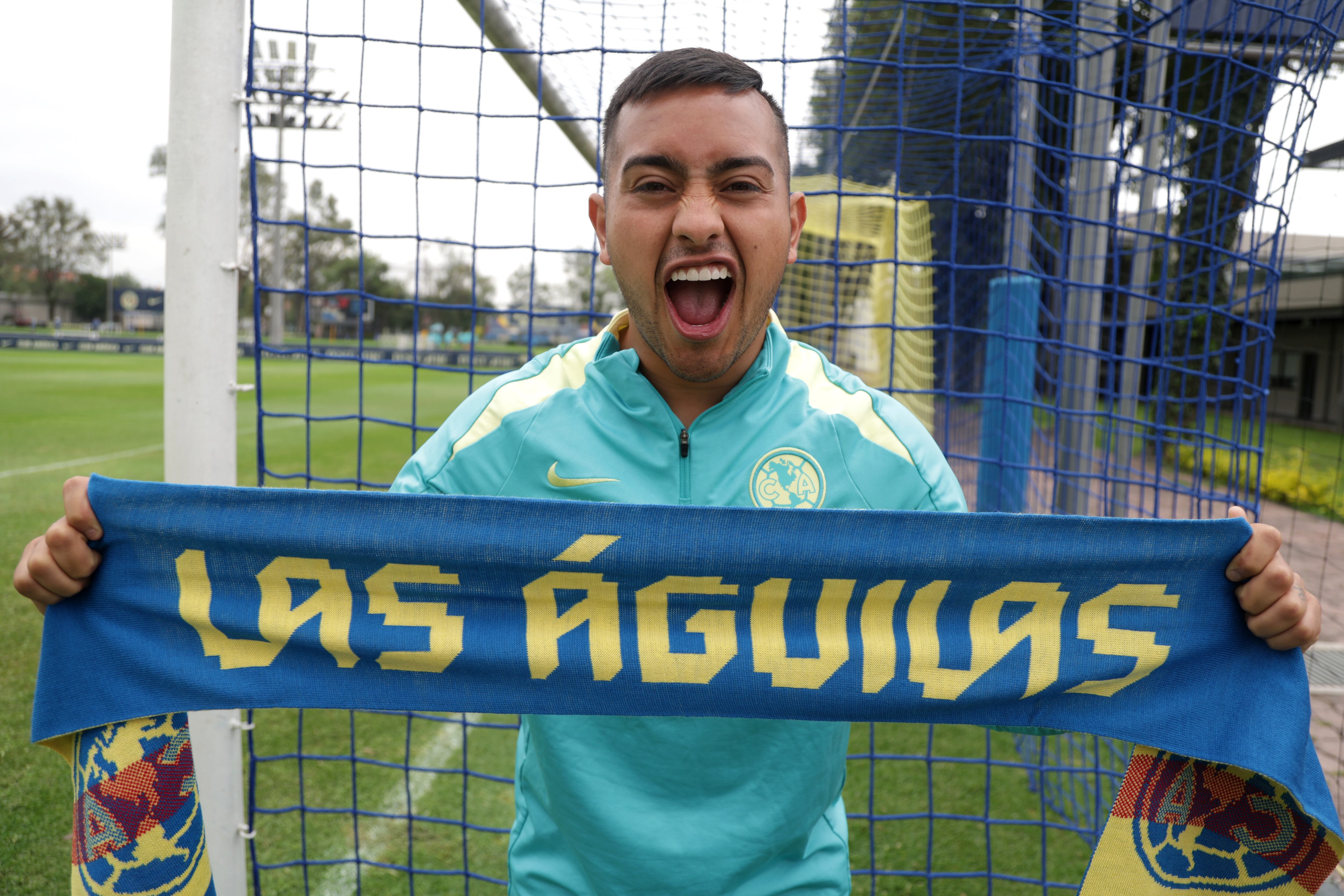Americanista desde niño, el refuerzo estelar de las Águilas dice a este diario que su meta es ganar muchos títulos. Foto: Carlos Mejía | El Universal