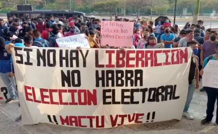 Piden liberar a 19 normalistas en Chiapas
