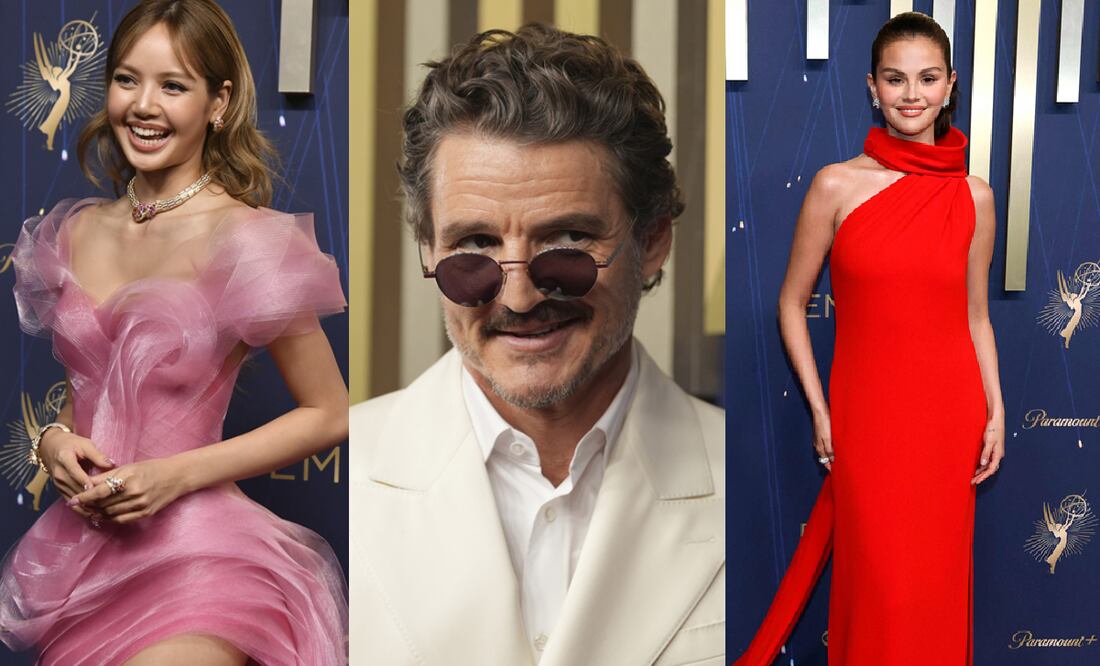 Lisa, Pedro Pascal y Selena Gomez deslumbraron a su paso por la alfombra. Foto: AFP, AP.