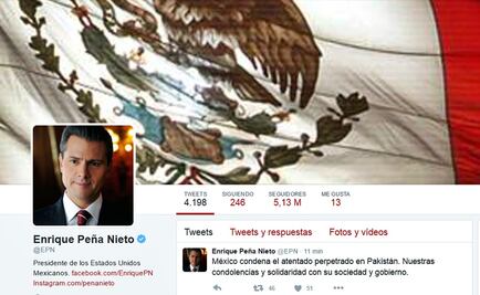 EPN condena atentado terrorista en Pakistán