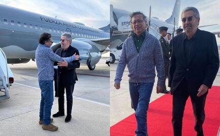 Juan Ramón de la Fuente recibe a Gustavo Petro en el AIFA; presidente colombiano se reunirá con Sheinbaum