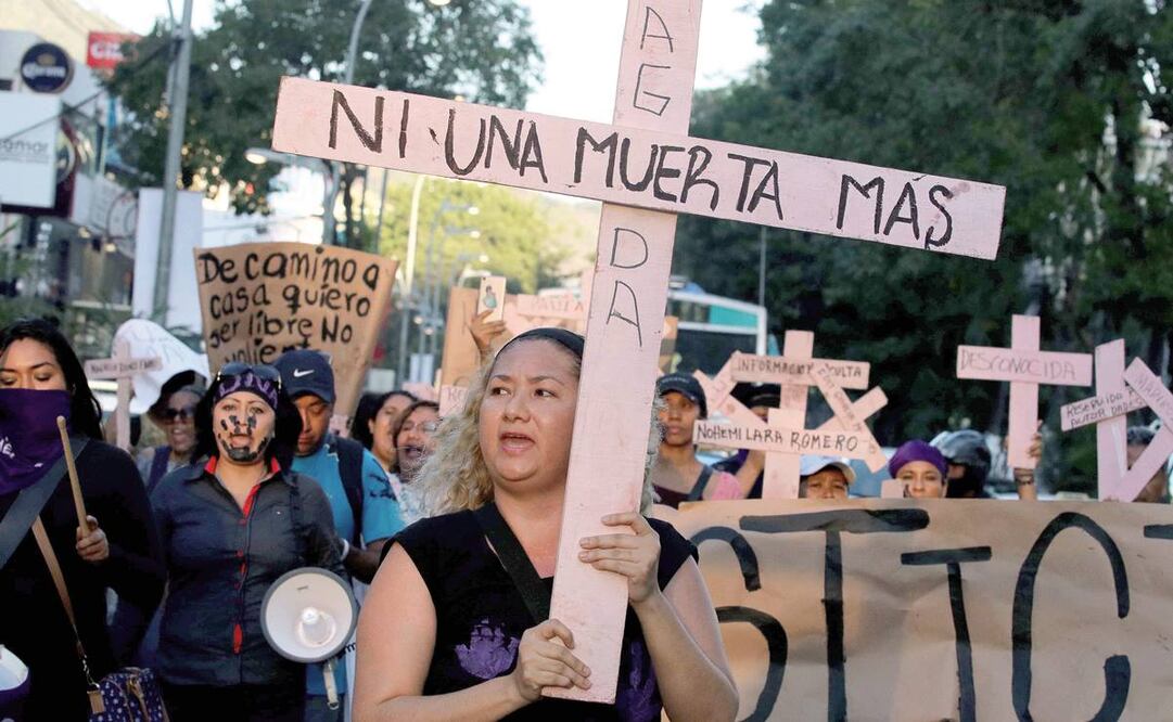 Imagen de archivo de una protesta contra la violencia hacia las mujeres (Foto: Archivo / EL UNIVERSAL)