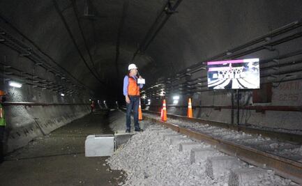 Desde el túnel, director del Metro reporta que un tramo subterráneo de Línea 12 está listo para iniciar su mejora