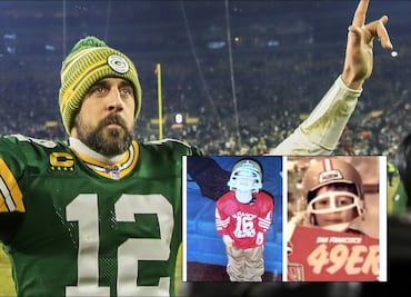 Aaron Rodgers era aficionado de los 49ers; ahora los enfrenta