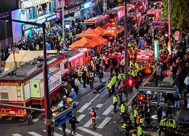 Dos mexicanas, con heridas leves tras estampida en celebración de Halloween en Corea del Sur