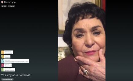 “No tengo iniciativas, no la hagan de a pe…”: Carmen Salinas