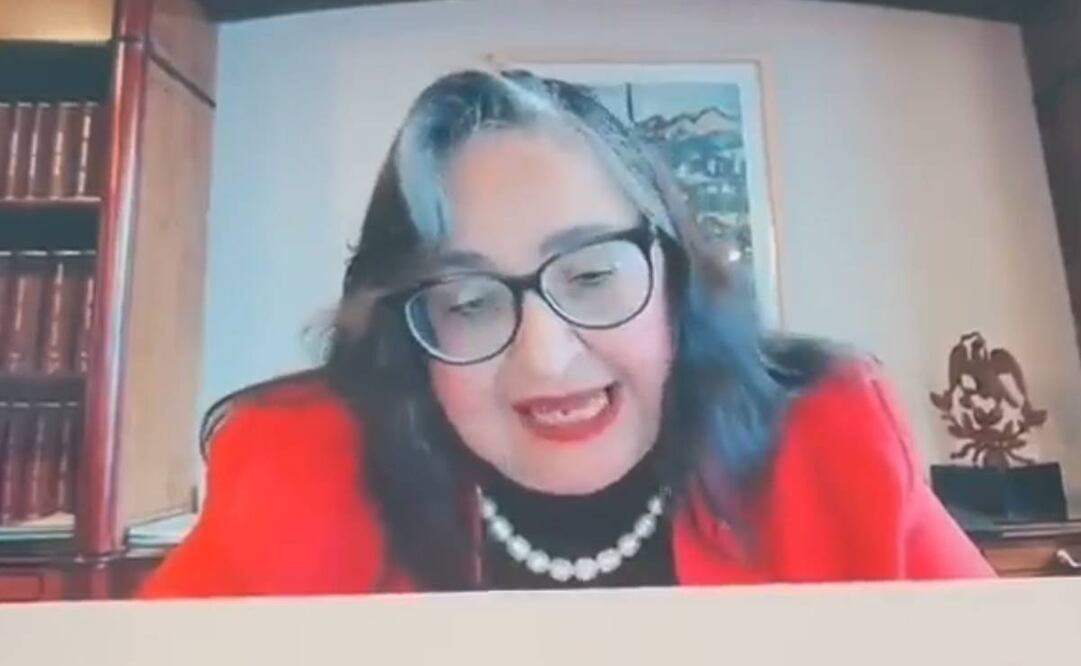 Filtran video de la ministra presidenta, Norma Piña sobre posible desaparición de fideicomisos del Poder Judicial/ Foto: Captura de pantalla